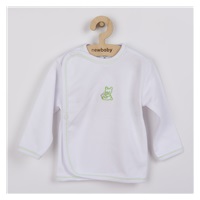 Niemowlęca koszulka z haftowanym obrazkiem New Baby zielona