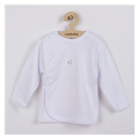 Niemowlęca koszulka z haftowanym obrazkiem New Baby biała