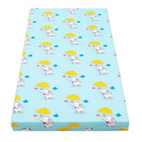 Dziecięcy materac New Baby 120x60 pianka-kokos niebieski obrazki