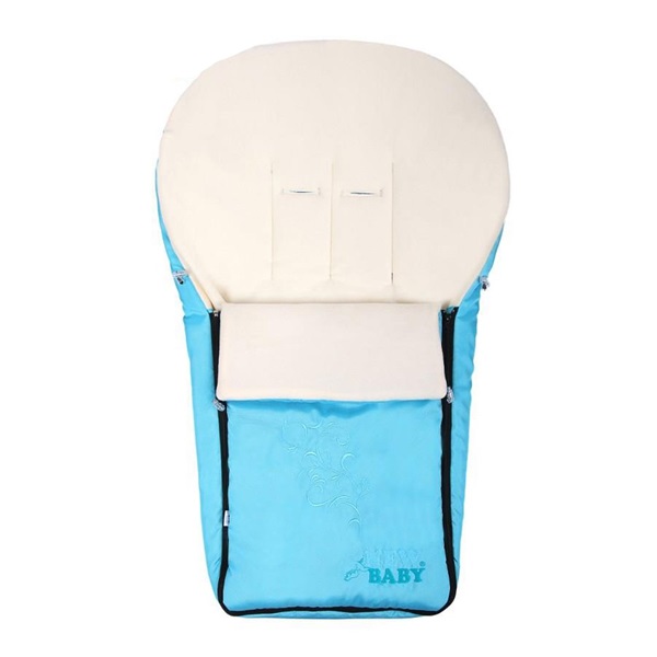 Luksusowy polarowy śpiworek New Baby turkusowy