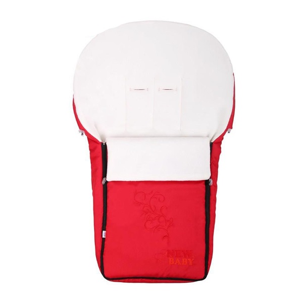 Luksusowy polarowy śpiworek New Baby czerwony
