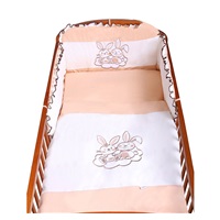 3-częściowy zestaw pościeli do łóżeczka New Baby Bunnies 100/135 brązowy