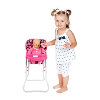 Krzesełko do karmienia dla lalek Playto Dorotka różowe