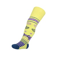 Bawełniane rajstopy New Baby z 3xABS żółte z kokardą