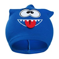 Jesienna dziecięca czapka New Baby śmieszek niebieska