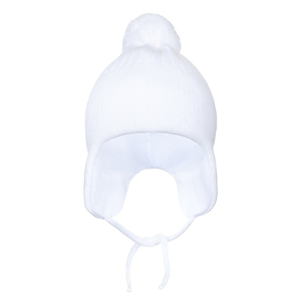 Zimowa czapka New Baby biała