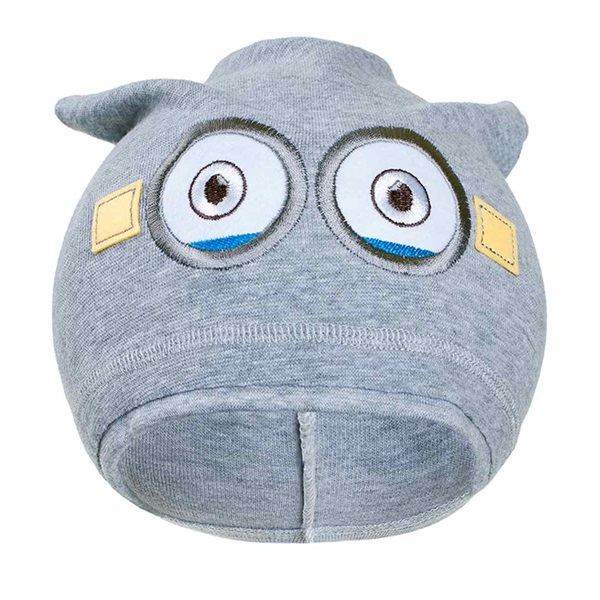 Jesienna dziecięca czapka New Baby Mimoni szara