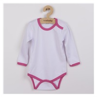 vlož Body bez rękawów New Baby Clouds różowe