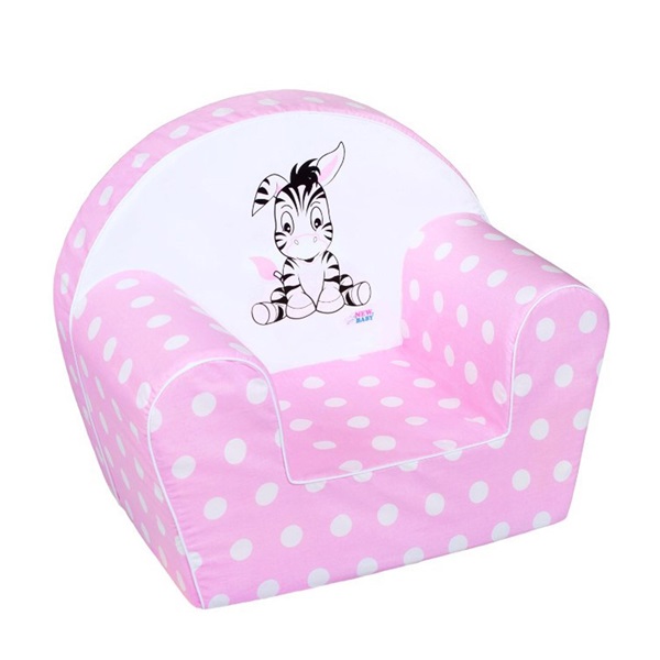 Dziecięcy fotelik New Baby Zebra różowy