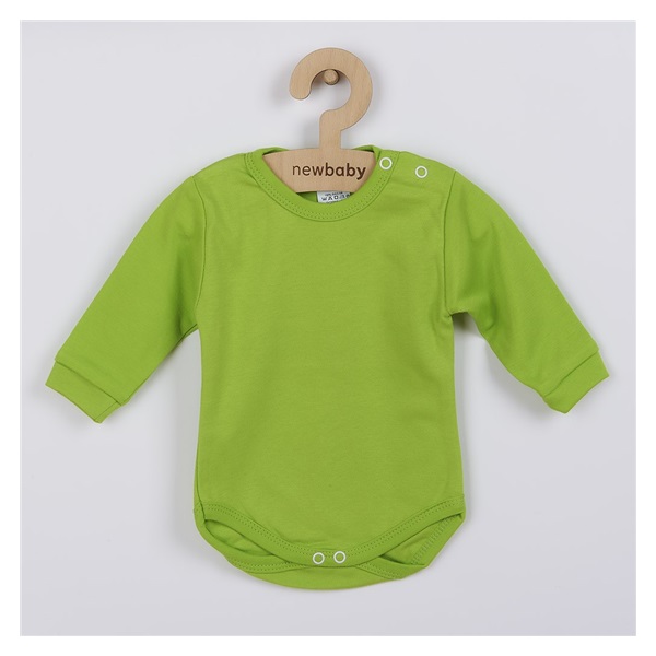 Body z długim rękawem New Baby jasnozielone