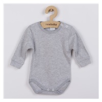 Body z długim rękawem New Baby szare