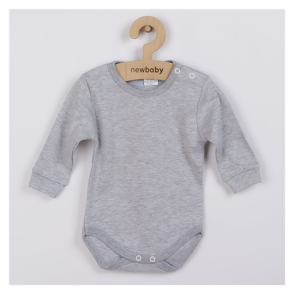 Body z długim rękawem New Baby szare