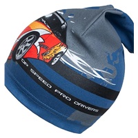 Wiosenna czapka New Baby samochód niebieska