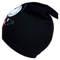 Wiosenna czapka New Baby z wesołą twarzą czarna