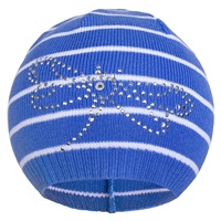 Wiosenna czapka z dzianiny New Baby ważka niebieska
