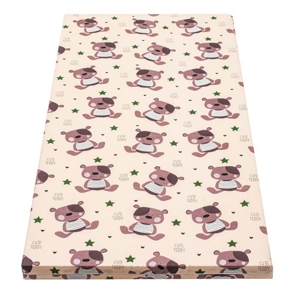 Dziecięcy piankowy materac New Baby 120x60 beżowy – różne obrazki