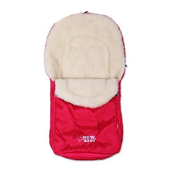 Zimowy śpiworek New Baby Classic wełna pink