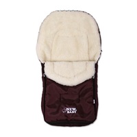 Zimowy śpiworek New Baby Classic wełna bordowy