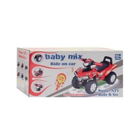 Dziecięcy jeździk z dźwiękiem Quad Baby Mix czerwony
