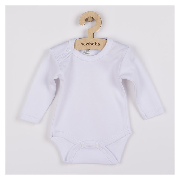 Body z długim rękawem New Baby  białe