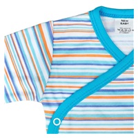 Bawełniane body z długim rękawem New Baby Puppik 2 turkusowe