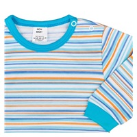 Bawełniane body z długim rękawem New Baby Puppik 2 turkusowe