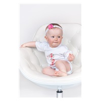 Body z nadrukiem New Baby JUŻ MAM 1 ROCZEK różowy