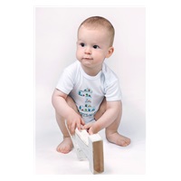 Body z nadrukiem New Baby JUŻ MAM 1 ROCZEK niebieskie