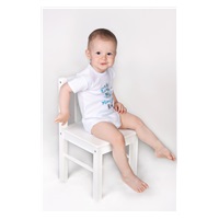 Body z nadrukiem New Baby JUŻ MAM 1 ROCZEK niebieskie