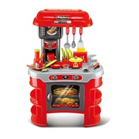 Dziecięca kuchnia Little Chef Baby Mix czerwona 32 sztuk