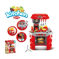 Dziecięca kuchnia Little Chef Baby Mix czerwona 32 sztuk