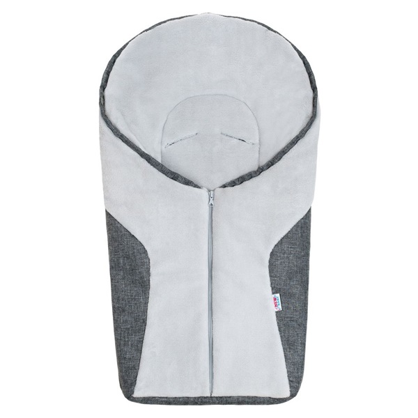 Luksusowy śpiwór zimowy New Baby Car grey