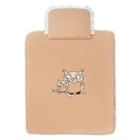 Zestaw pościeli do wózeczka New Baby Sówki brązowy