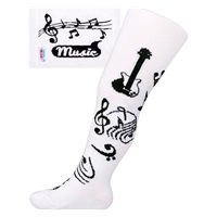 Bawełniane rajstopy New Baby Music białe