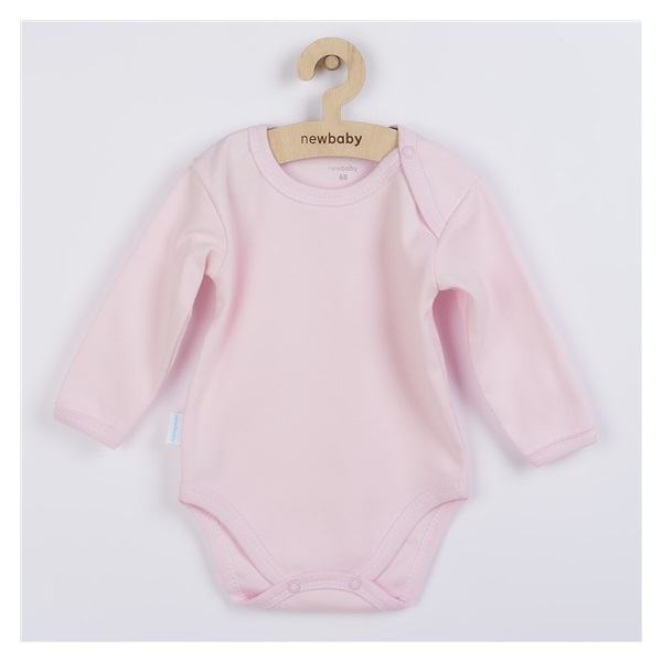 Niemowlęce body z długim rękawem New Baby Pastel różowe