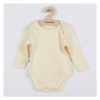 Niemowlęce body z długim rękawem New Baby Pastel beżowe