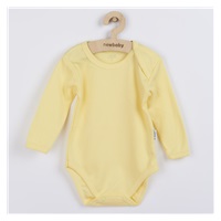 Niemowlęce body z długim rękawem New Baby Pastel żółte