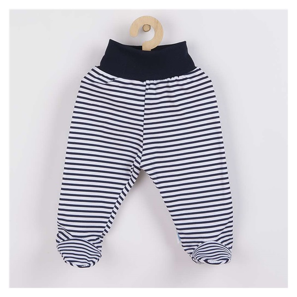 Niemowlęce półśpiochy New Baby Classic II w granatowe paski