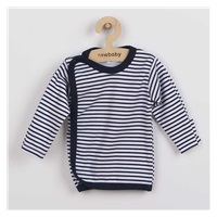 Niemowlęca koszulka New Baby Classic II w granatowe paski