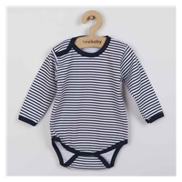 Niemowlęce body New Baby Classic II w granatowe paski