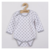 Niemowlęce body New Baby Classic II szare z gwiazdkami