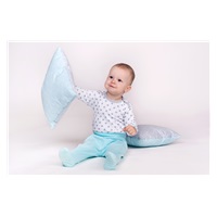 Niemowlęce body New Baby Classic II szare z gwiazdkami