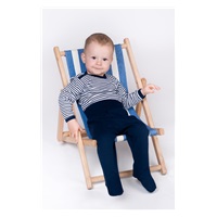 Niemowlęce body New Baby Classic II w granatowe paski