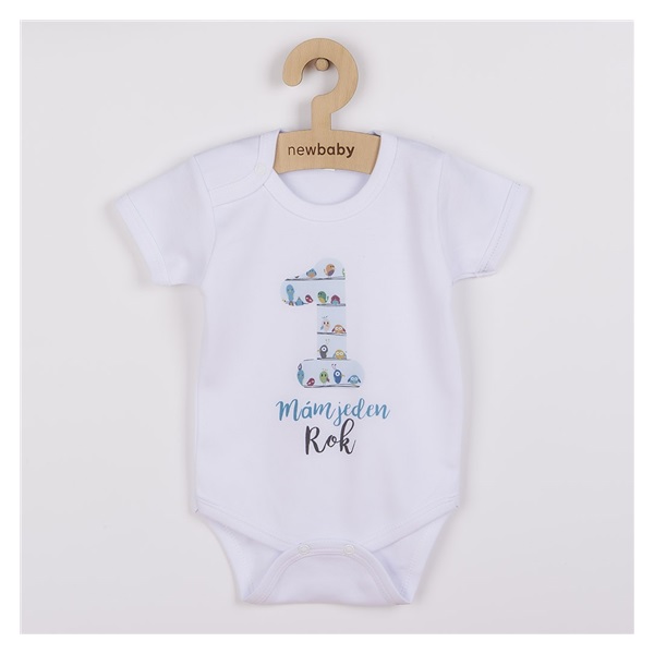 Body z nadrukiem New Baby Marine czerwone