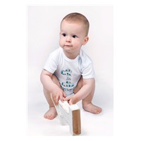 Body z nadrukiem New Baby Marine czerwone