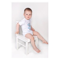 Body z nadrukiem New Baby Marine czerwone