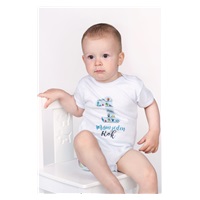 Body z nadrukiem New Baby Marine czerwone