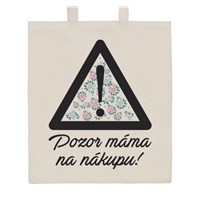 Bawełniana torba na zakupy, naturalna, z nadrukiem New Baby