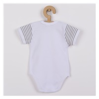 Całkowicie rozpinane body niemowlęce z krótkim rękawem New Baby Panda