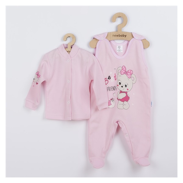 2-częściowy komplet New Baby myszka różowy